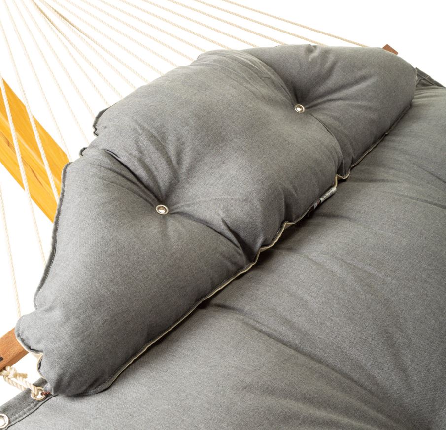 Hatteras Hammocks Large Sunbrella Tufted Hammock with Detachable Pillow