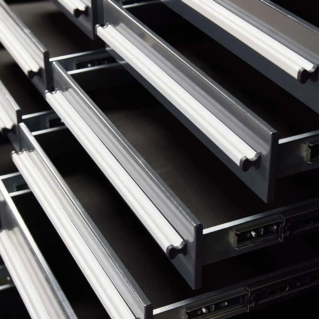 TMG Heavy Series™ 7-Ft 12-Drawer Workbench with Stainless Steel Top, Ball Bearing Double Slides & Casters TMG-WB712