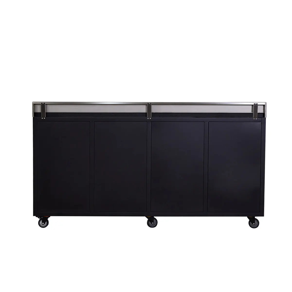 TMG Heavy Series™ 7-Ft 17-Drawer Workbench with Stainless Steel Top, Ball Bearing Double Slides & Casters TMG-WB717