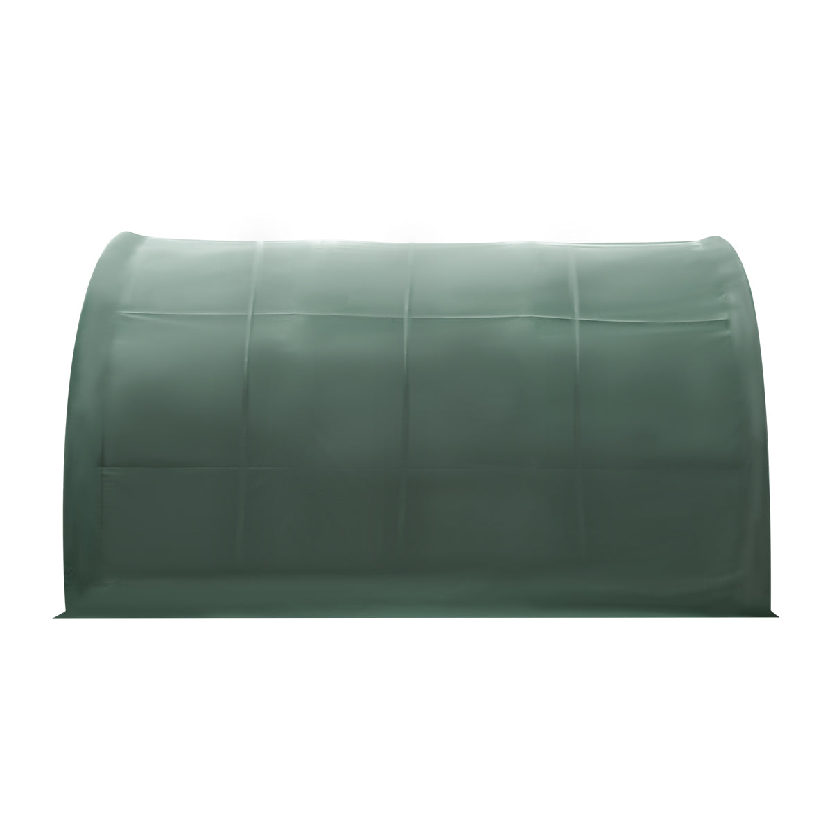 TMG Heavy Series™ 20' x 20' Livestock Corral Shelter, 12' Dome Roof, 17 oz Military Green PVC Covering, 6-Bar Corral Panels, 5' Front Swing Gate, TMG-ST2022L