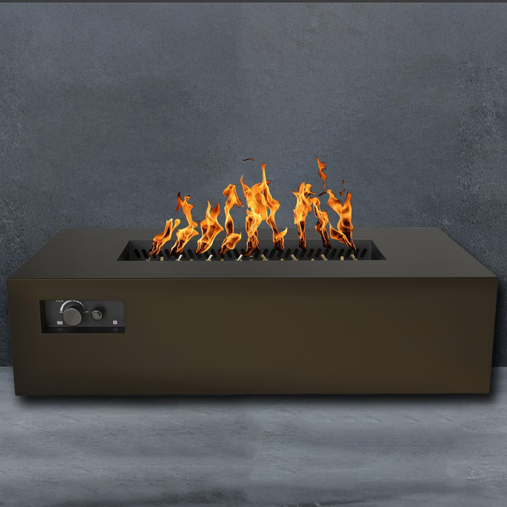 WARMING TRENDS AON R60 – Table brasero à gaz rectangulaire 60 pouces