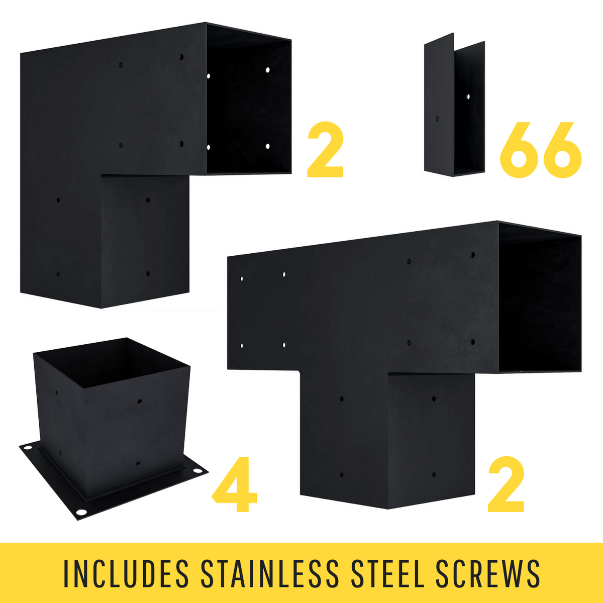 Up to 36' Stand-Alone Backyard Privacy Wall Kit (2 Wall Sections w/ 6x6 Frame)