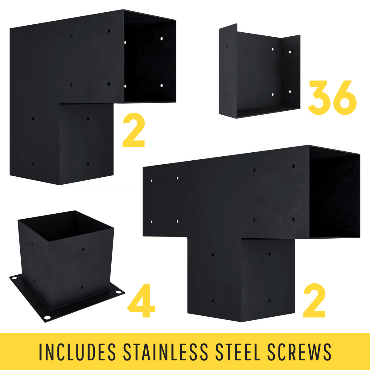 Up to 36' Stand-Alone Backyard Privacy Wall Kit (2 Wall Sections w/ 6x6 Frame)
