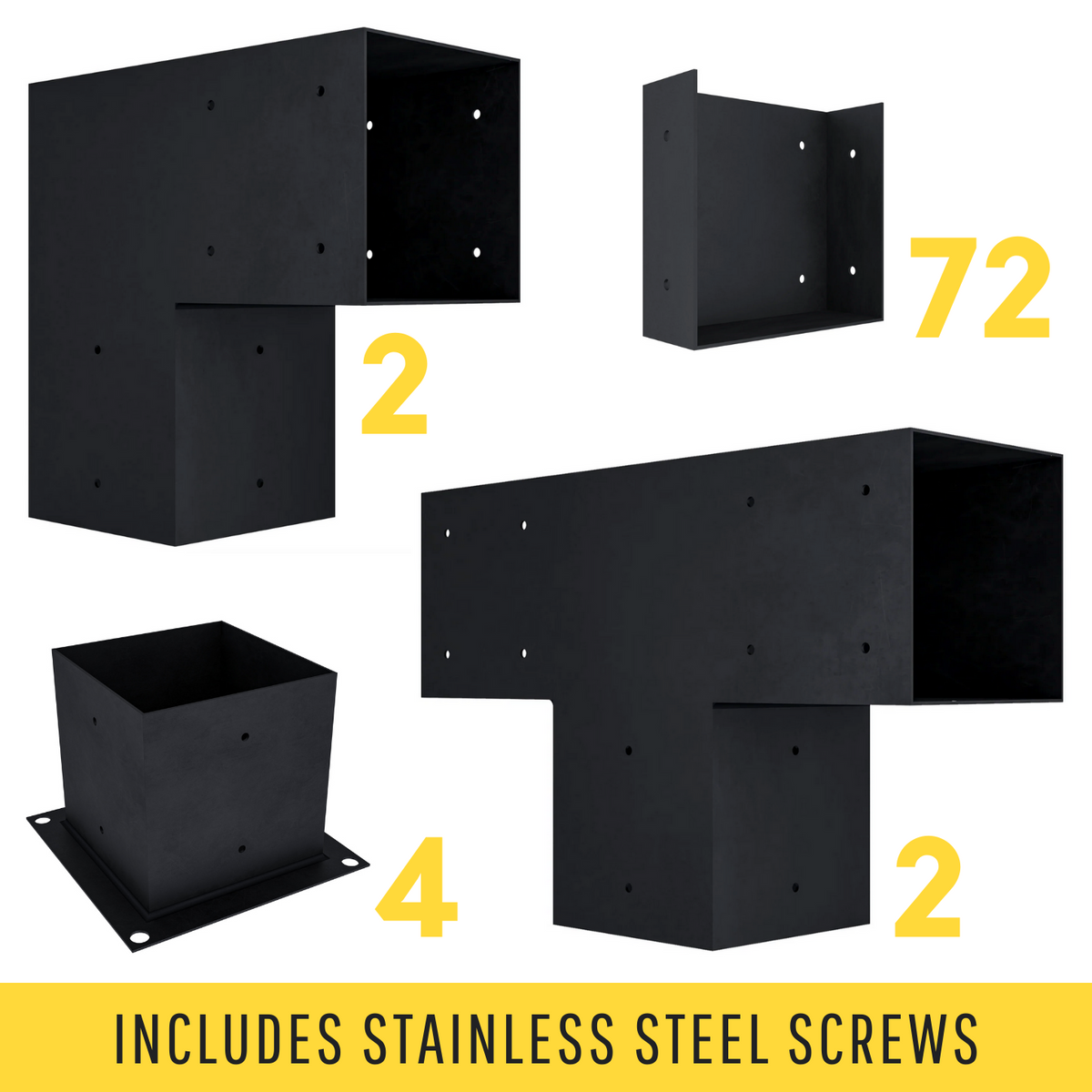 Up to 36' Stand-Alone Backyard Privacy Wall Kit (2 Wall Sections w/ 6x6 Frame)