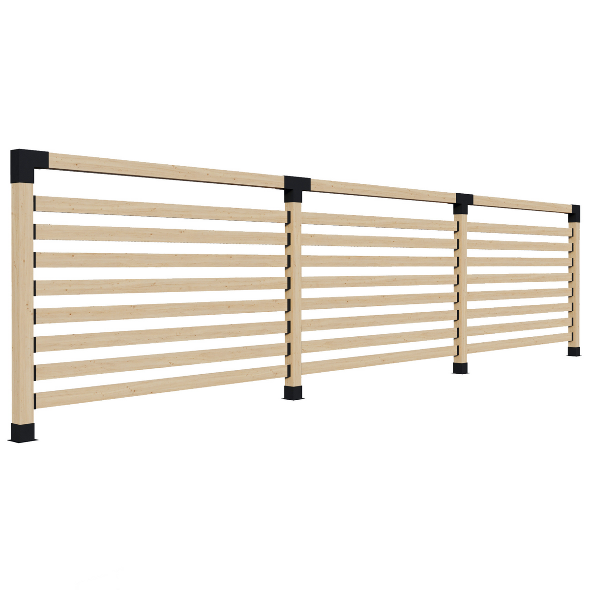 Up to 36' Stand-Alone Backyard Privacy Wall Kit (2 Wall Sections w/ 6x6 Frame)