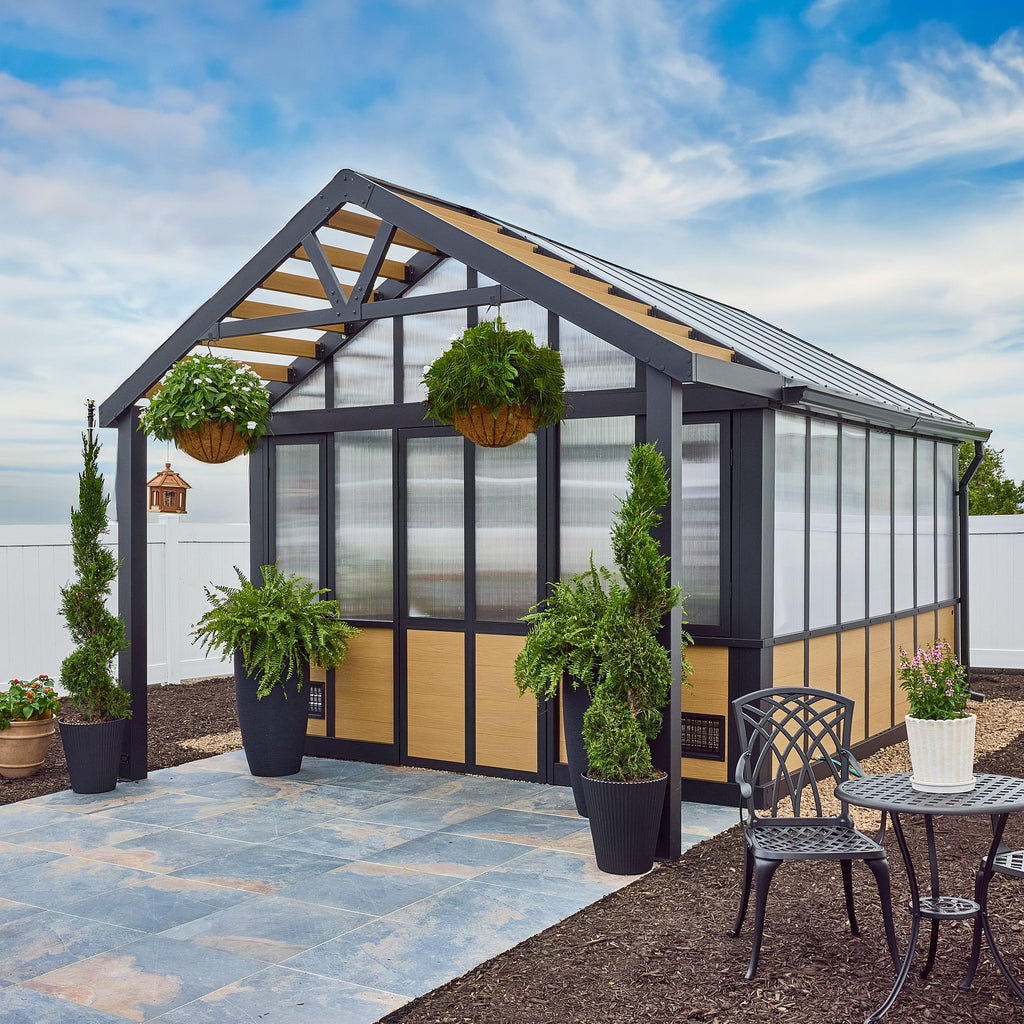 14x12 Larkspur Metal Greenhouse