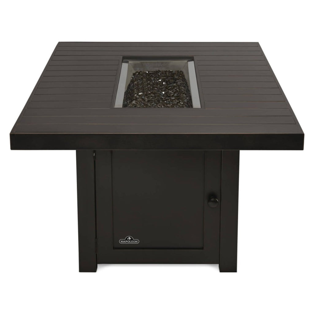 St. Tropez Rectangle Patioflame Table w/ Glass Wind Guard