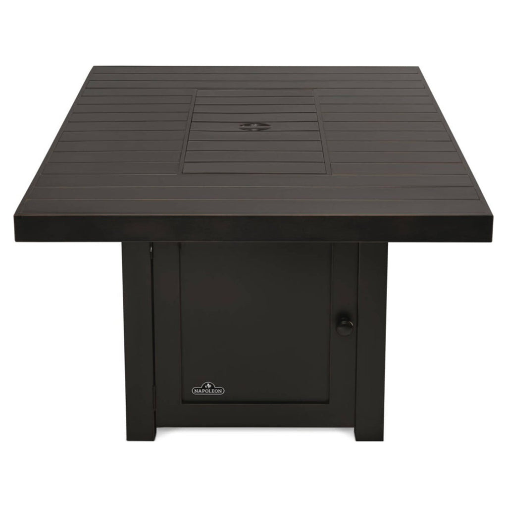 St. Tropez Rectangle Patioflame Table w/ Glass Wind Guard