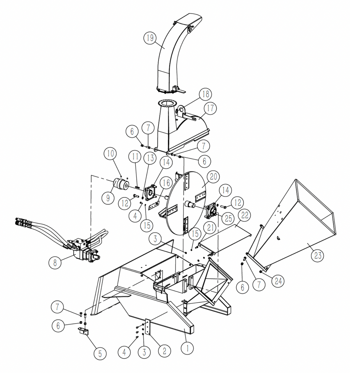 TMG-WC42S-16 Rotor Blades and Ledger Blade Set, Pack of 5, Hardware Included