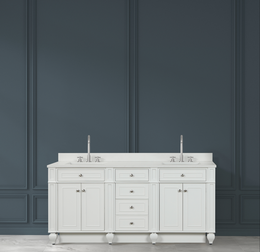 Meuble double vasque Winston 72" blanc