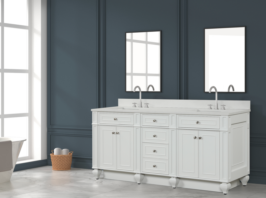 Meuble double vasque Winston 72" blanc
