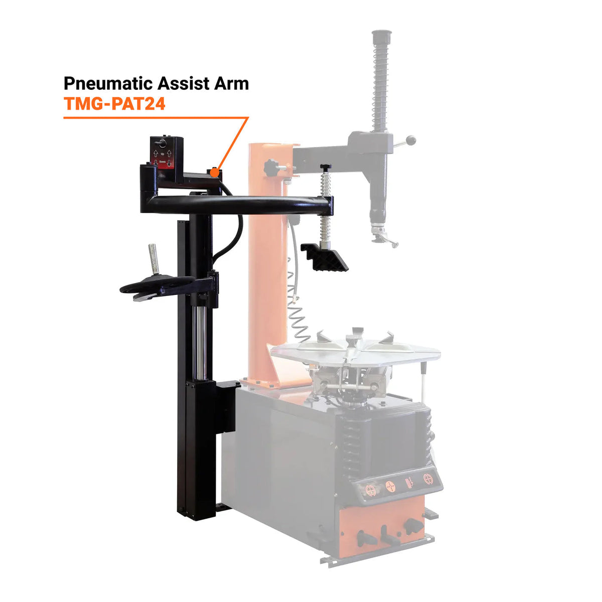 Semi Automatic Tire Changer with Pneumatic Assist Arm, 12" - 24" Rim Clamping, CETL Certified TMG-TC24A