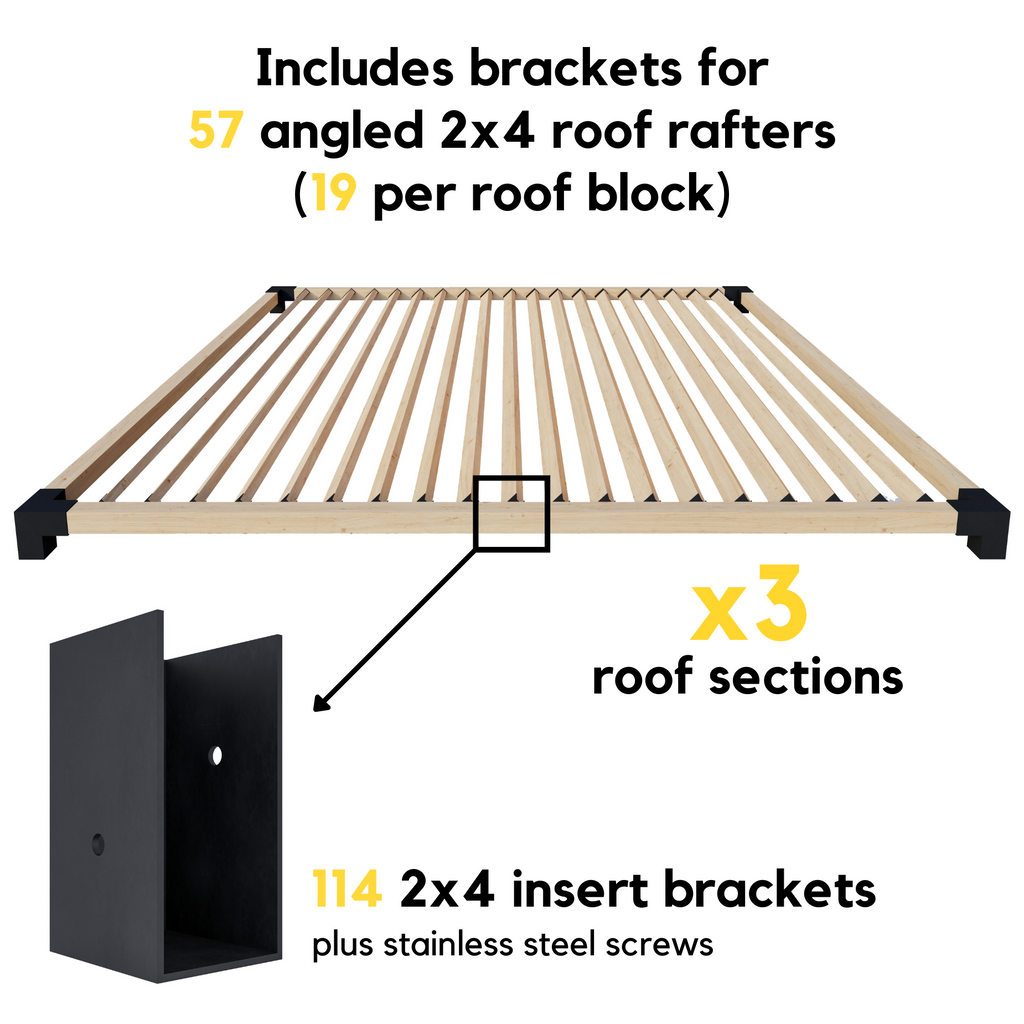 Pergola Metal Brackets Kit