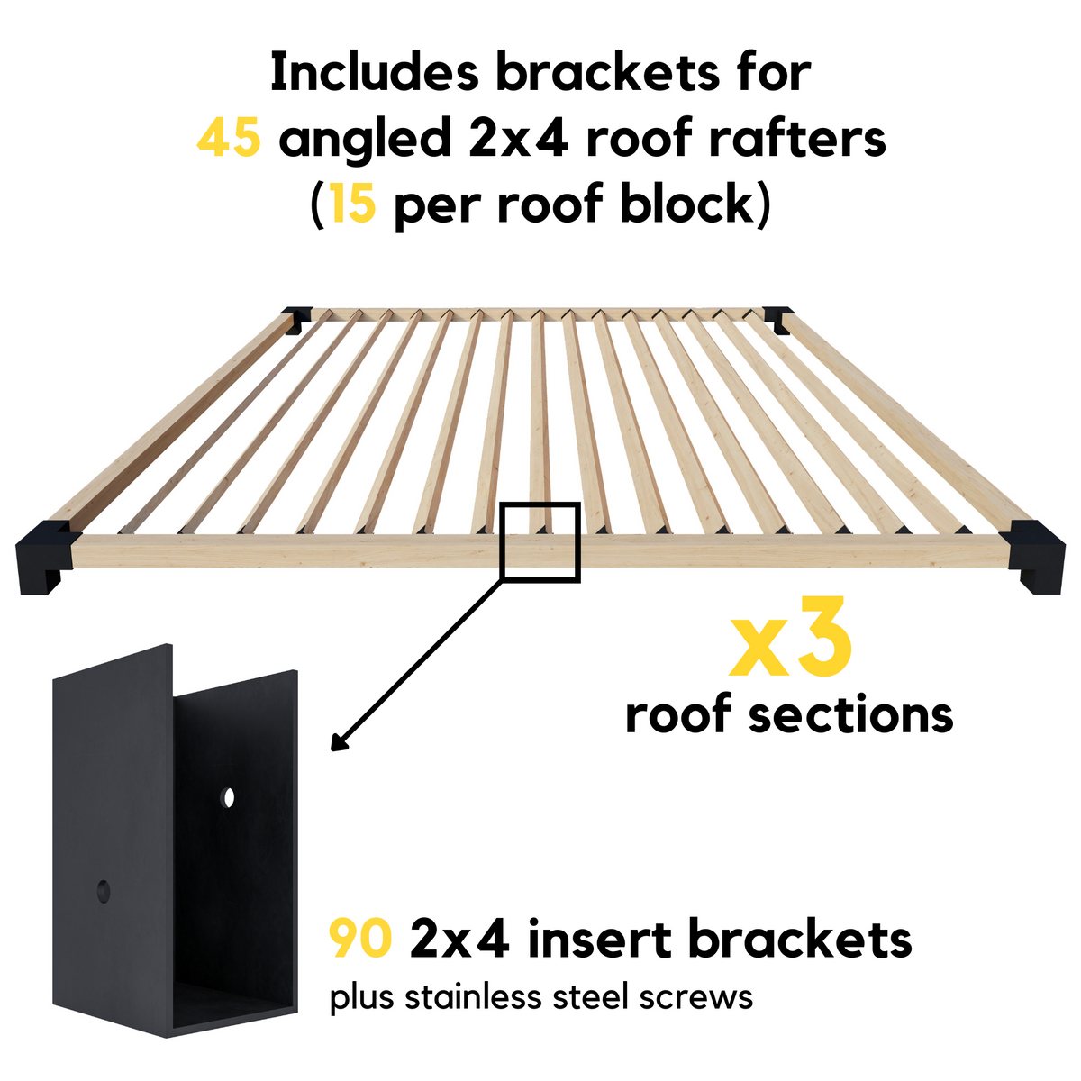 Modern Backyard Pergola Kit