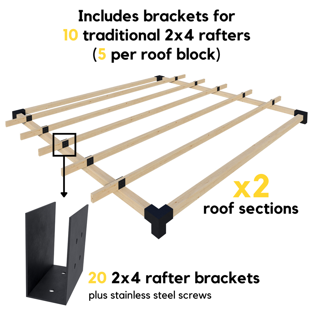 Bracket Kit for a Square or Rectangle Pergola