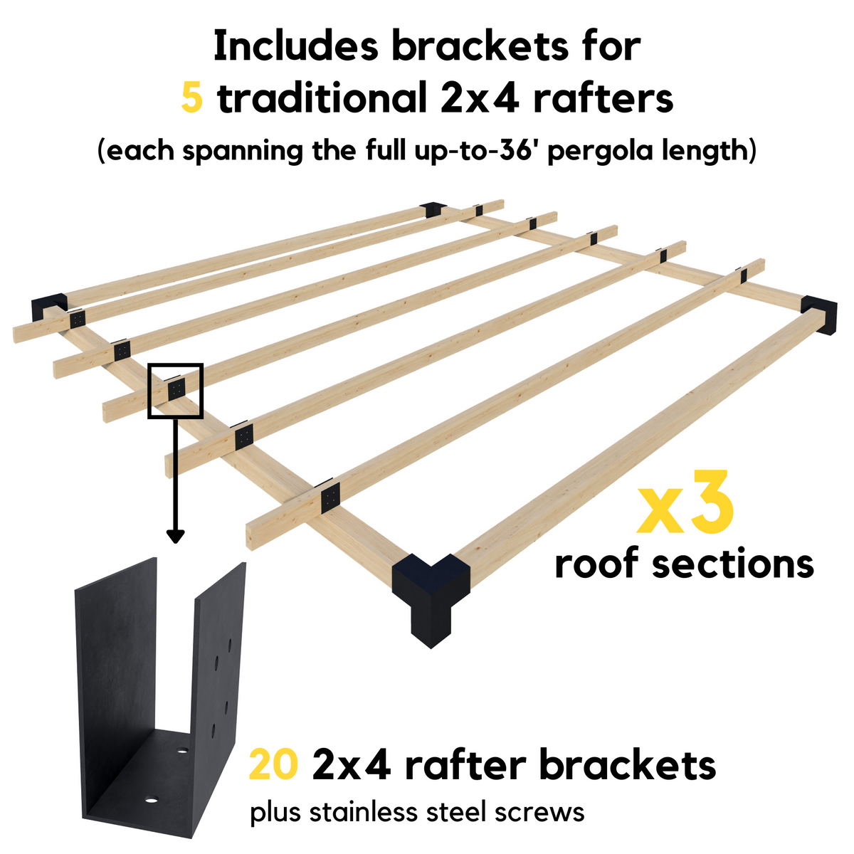 DIY Kit for a Backyard Pergola With Roof