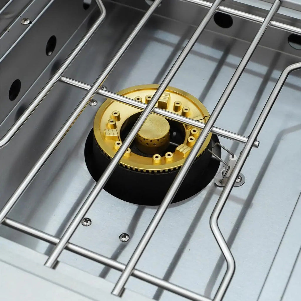 Stainless Steel Outdoor Kitchen, 6 Main Burners, Rear Burner, Side Burner, Integrated Sink & Refrigerator, CSA/CE Certified, TMG-LKS08