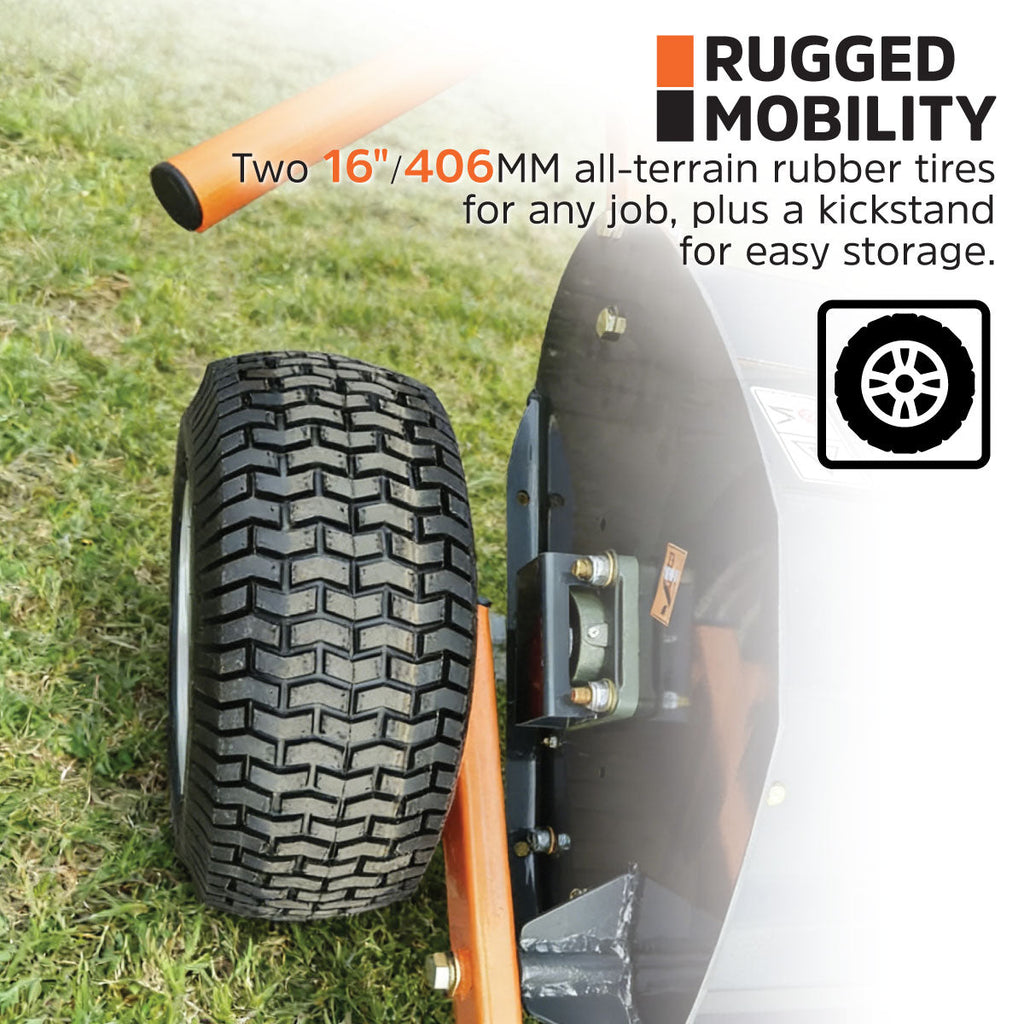 48" ATV Flail Mower Slasher with 14 HP Kohler Engine and Tow-Behind Side Shift, TMG-AFM48K