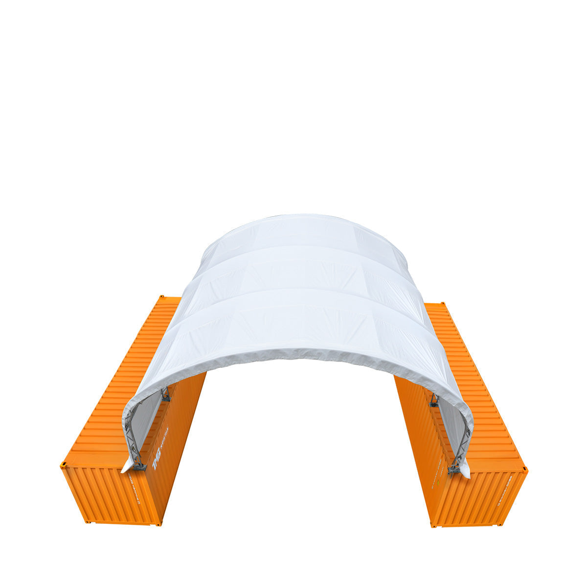 30' x 20' Dual Truss Container Shelter with Heavy Duty 17 oz PVC Cover, TMG-DT3022C