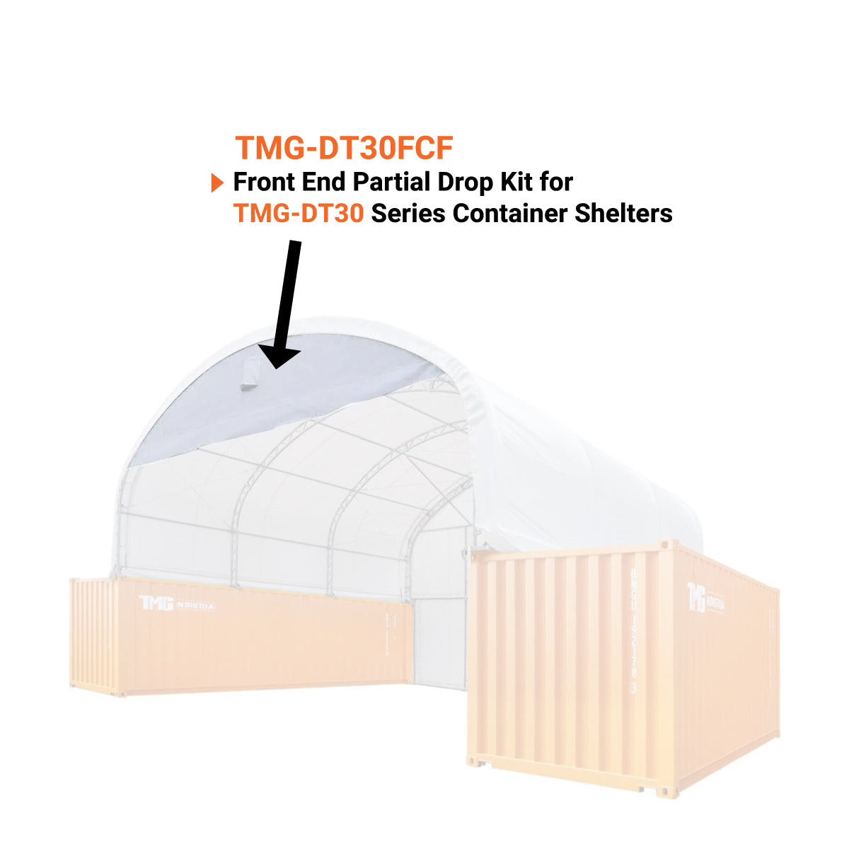 Front End Partial Drop Kit for TMG-DT30 Series Container Shelters TMG-DT30FCF