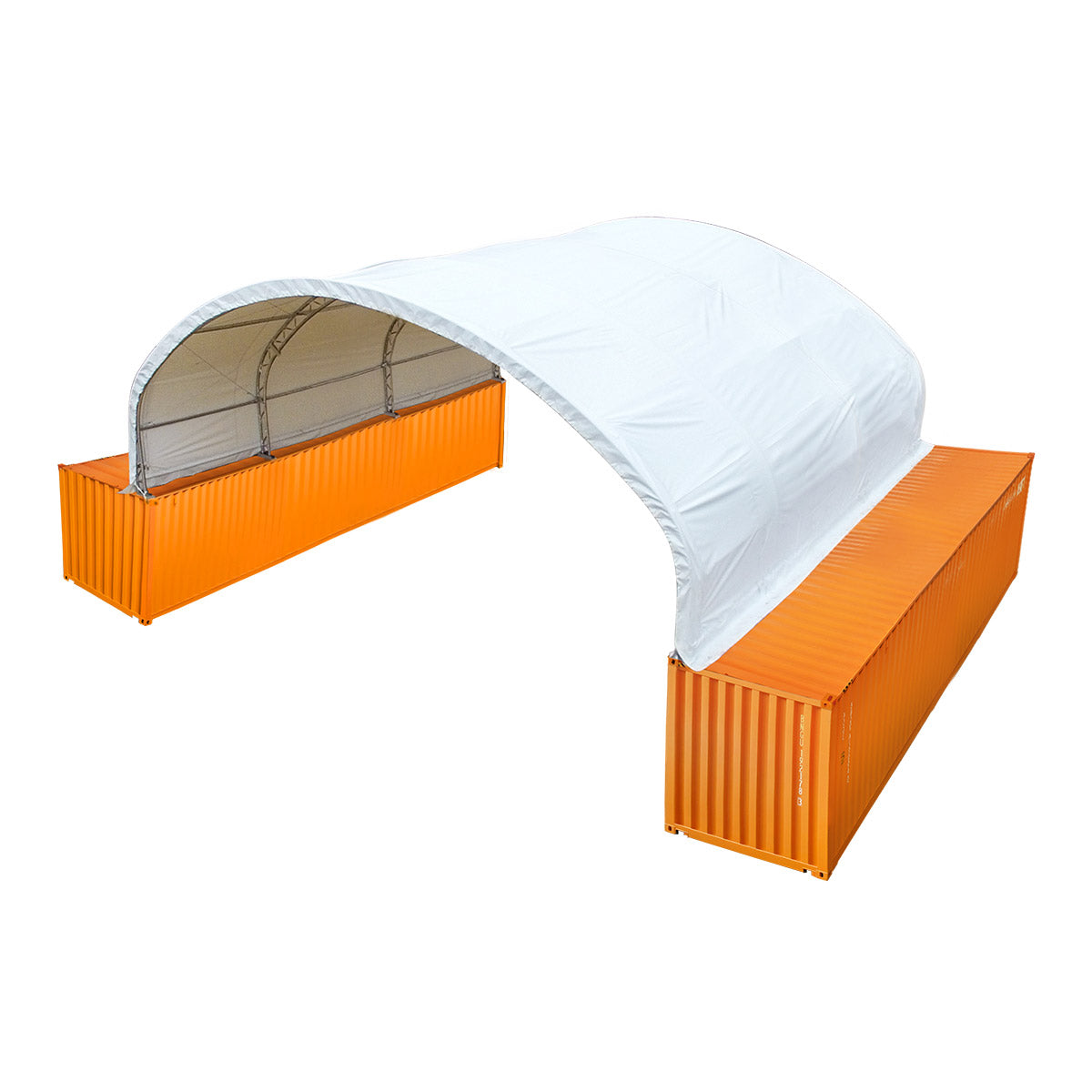 40' x 20' Dual Truss Container Shelter with Heavy Duty 21 oz PVC Cover, TMG-DT4022C-V2