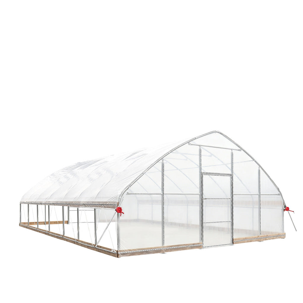 20' x 30' Tunnel Greenhouse Grow Tent w/12 Mil Ripstop Leno Mesh Cover, Cold Frame, Roll-up Windows, Peak Ceiling Roof, TMG-GH2030-V2 (Previously GH2030)