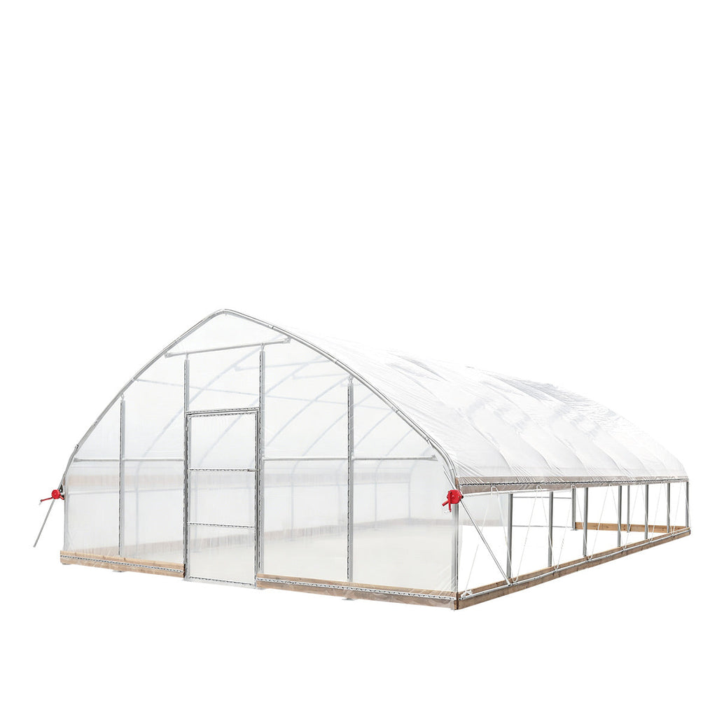 20' x 30' Tunnel Greenhouse Grow Tent w/12 Mil Ripstop Leno Mesh Cover, Cold Frame, Roll-up Windows, Peak Ceiling Roof, TMG-GH2030-V2 (Previously GH2030)