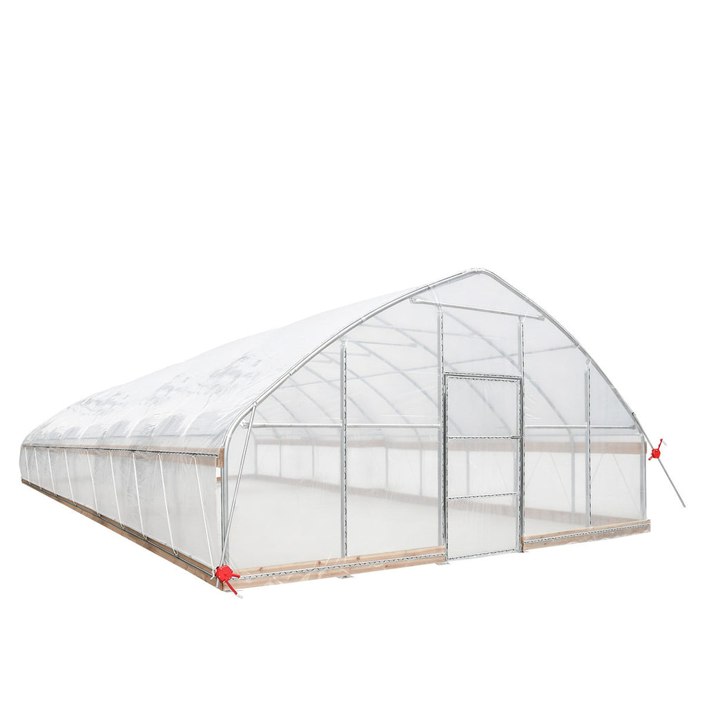 20' x 40' Tunnel Greenhouse Grow Tent w/12 Mil Ripstop Leno Mesh Cover, Cold Frame, Roll-up Windows, Peak Ceiling Roof, TMG-GH2040-V2(Previously GH2040)