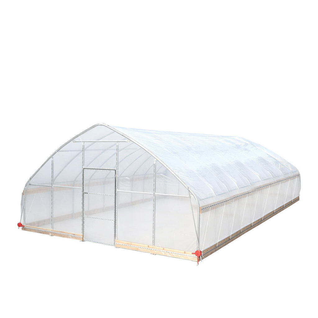 20' x 40' Tunnel Greenhouse Grow Tent w/12 Mil Ripstop Leno Mesh Cover, Cold Frame, Roll-up Windows, Peak Ceiling Roof, TMG-GH2040-V2(Previously GH2040)