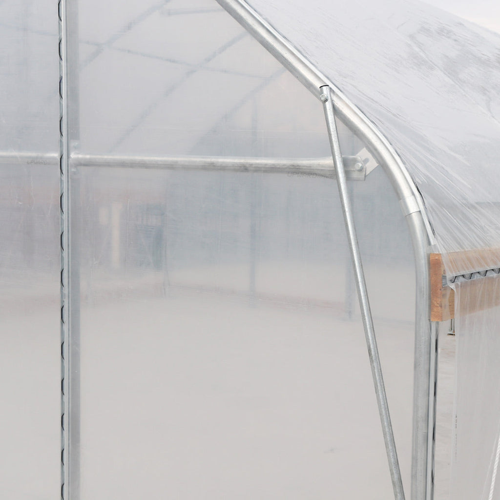 20' x 40' Tunnel Greenhouse Grow Tent w/12 Mil Ripstop Leno Mesh Cover, Cold Frame, Roll-up Windows, Peak Ceiling Roof, TMG-GH2040-V2(Previously GH2040)