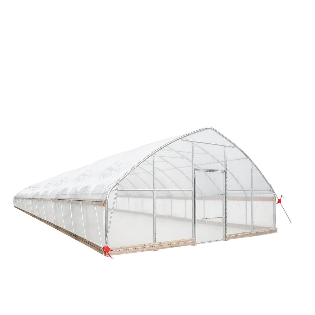 20' x 50' Tunnel Greenhouse Grow Tent w/12 Mil Ripstop Leno Mesh Cover, Cold Frame, Roll-up Windows, Peak Ceiling Roof, TMG-GH2050-V2 (Previously GH2050)