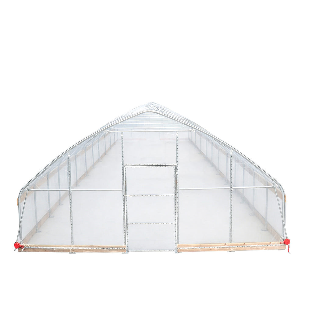 20' x 50' Tunnel Greenhouse Grow Tent w/12 Mil Ripstop Leno Mesh Cover, Cold Frame, Roll-up Windows, Peak Ceiling Roof, TMG-GH2050-V2 (Previously GH2050)
