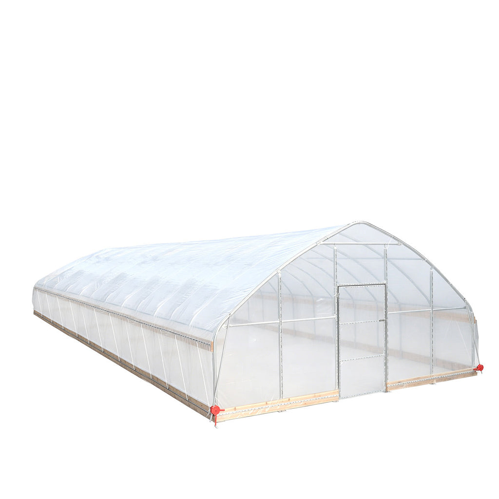 20' x 50' Tunnel Greenhouse Grow Tent w/12 Mil Ripstop Leno Mesh Cover, Cold Frame, Roll-up Windows, Peak Ceiling Roof, TMG-GH2050-V2 (Previously GH2050)