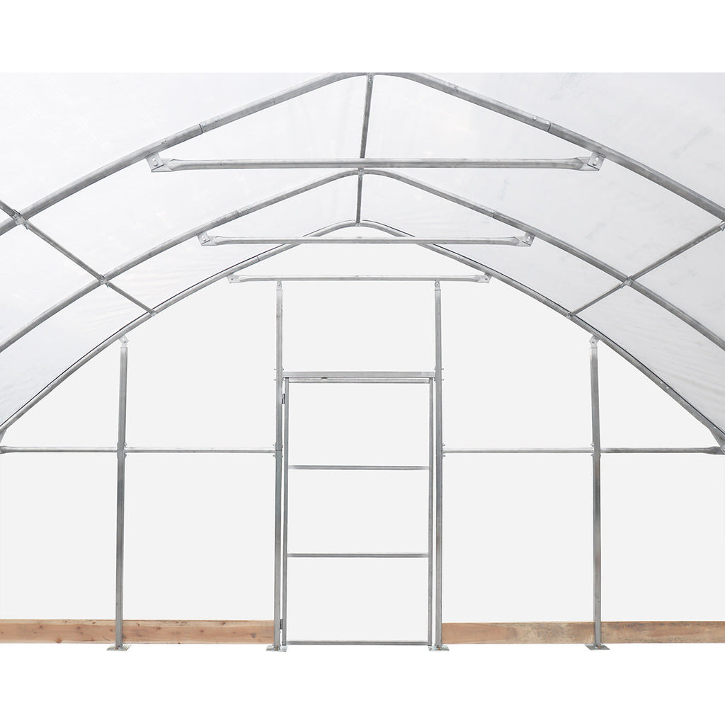 20' x 50' Tunnel Greenhouse Grow Tent w/12 Mil Ripstop Leno Mesh Cover, Cold Frame, Roll-up Windows, Peak Ceiling Roof, TMG-GH2050-V2 (Previously GH2050)