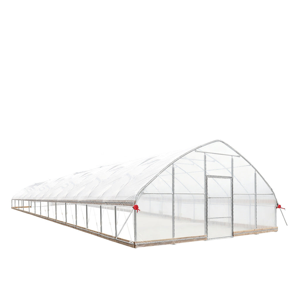 20' x 60' Tunnel Greenhouse Grow Tent w/12 Mil Ripstop Leno Mesh Cover, Cold Frame, Roll-up Windows, Peak Ceiling Roof, TMG-GH2060-V2 (Previously GH2060)