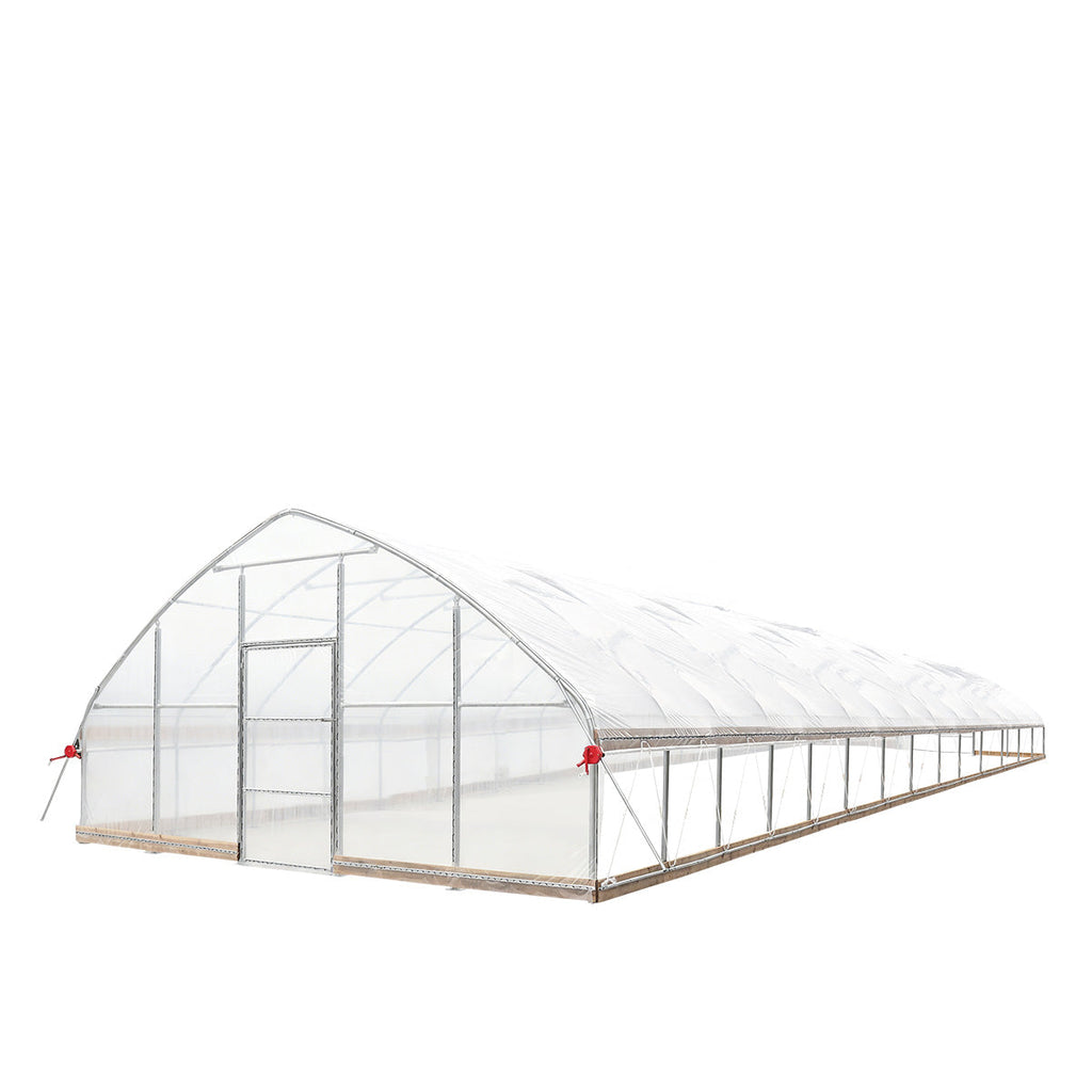20' x 60' Tunnel Greenhouse Grow Tent w/12 Mil Ripstop Leno Mesh Cover, Cold Frame, Roll-up Windows, Peak Ceiling Roof, TMG-GH2060-V2 (Previously GH2060)