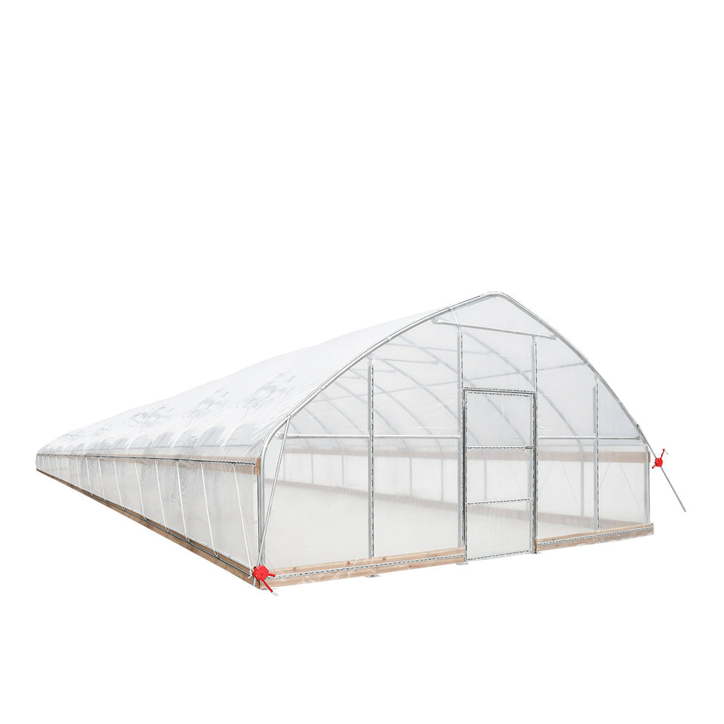 20' x 60' Tunnel Greenhouse Grow Tent w/12 Mil Ripstop Leno Mesh Cover, Cold Frame, Roll-up Windows, Peak Ceiling Roof, TMG-GH2060-V2 (Previously GH2060)