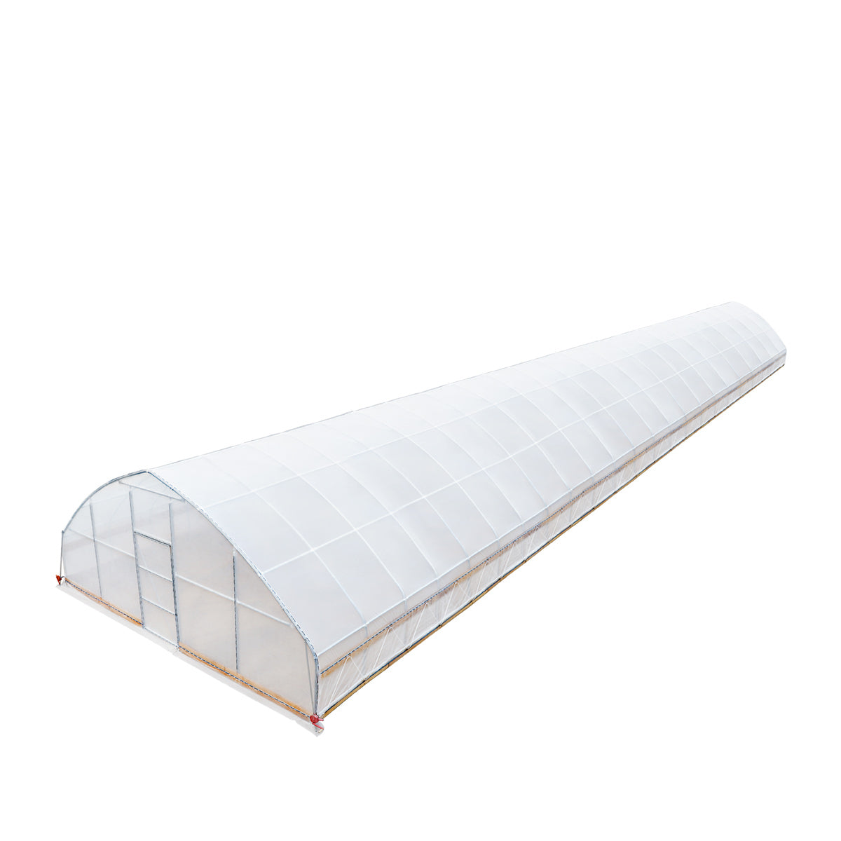25' x 100' Tunnel Greenhouse Grow Tent w/6 Mil Clear EVA Plastic Film, Cold Frame, Hand Crank Roll-Up Sides, Peak Ceiling Roof, TMG-GH25100-V2 (Previously GH25100)