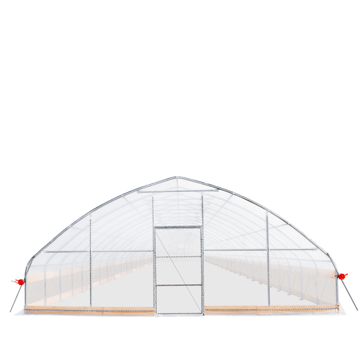 25' x 80' Tunnel Greenhouse Grow Tent w/6 Mil Clear EVA Plastic Film, Cold Frame, Hand Crank Roll-Up Sides, Peak Ceiling Roof, TMG-GH2580-V2 (Previously GH2580)