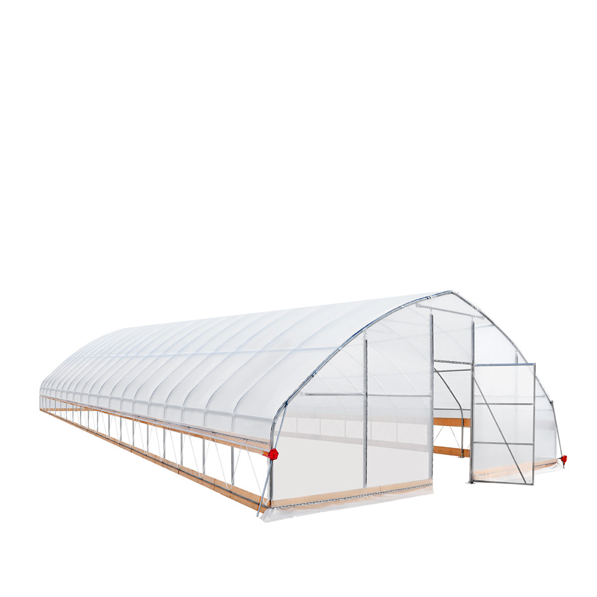 25' x 80' Tunnel Greenhouse Grow Tent w/6 Mil Clear EVA Plastic Film, Cold Frame, Hand Crank Roll-Up Sides, Peak Ceiling Roof, TMG-GH2580-V2 (Previously GH2580)