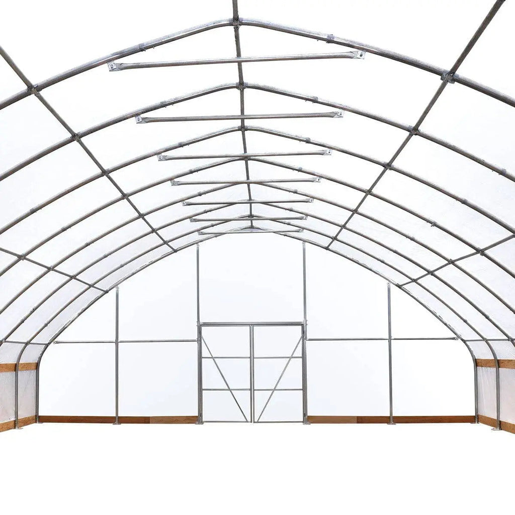 30' x 150' Commercial Tunnel Greenhouse with 6 Mil Clear Poly Covers and Roll-Up Sides TMG-GH30150-V2 (Previously GH30150)