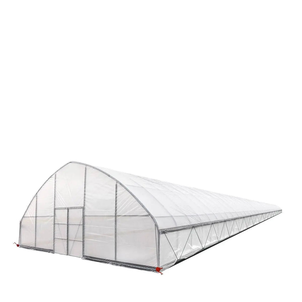 30' x 150' Commercial Tunnel Greenhouse with 6 Mil Clear Poly Covers and Roll-Up Sides TMG-GH30150-V2 (Previously GH30150)