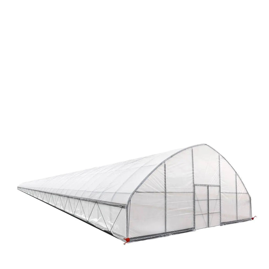 30' x 150' Commercial Tunnel Greenhouse with 6 Mil Clear Poly Covers and Roll-Up Sides TMG-GH30150-V2 (Previously GH30150)