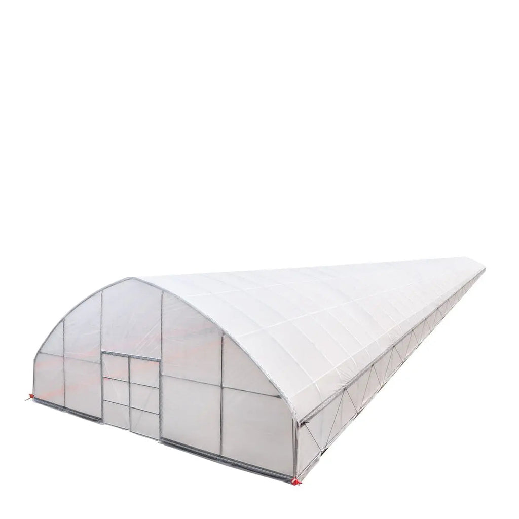 30' x 150' Commercial Tunnel Greenhouse with 6 Mil Clear Poly Covers and Roll-Up Sides TMG-GH30150-V2 (Previously GH30150)