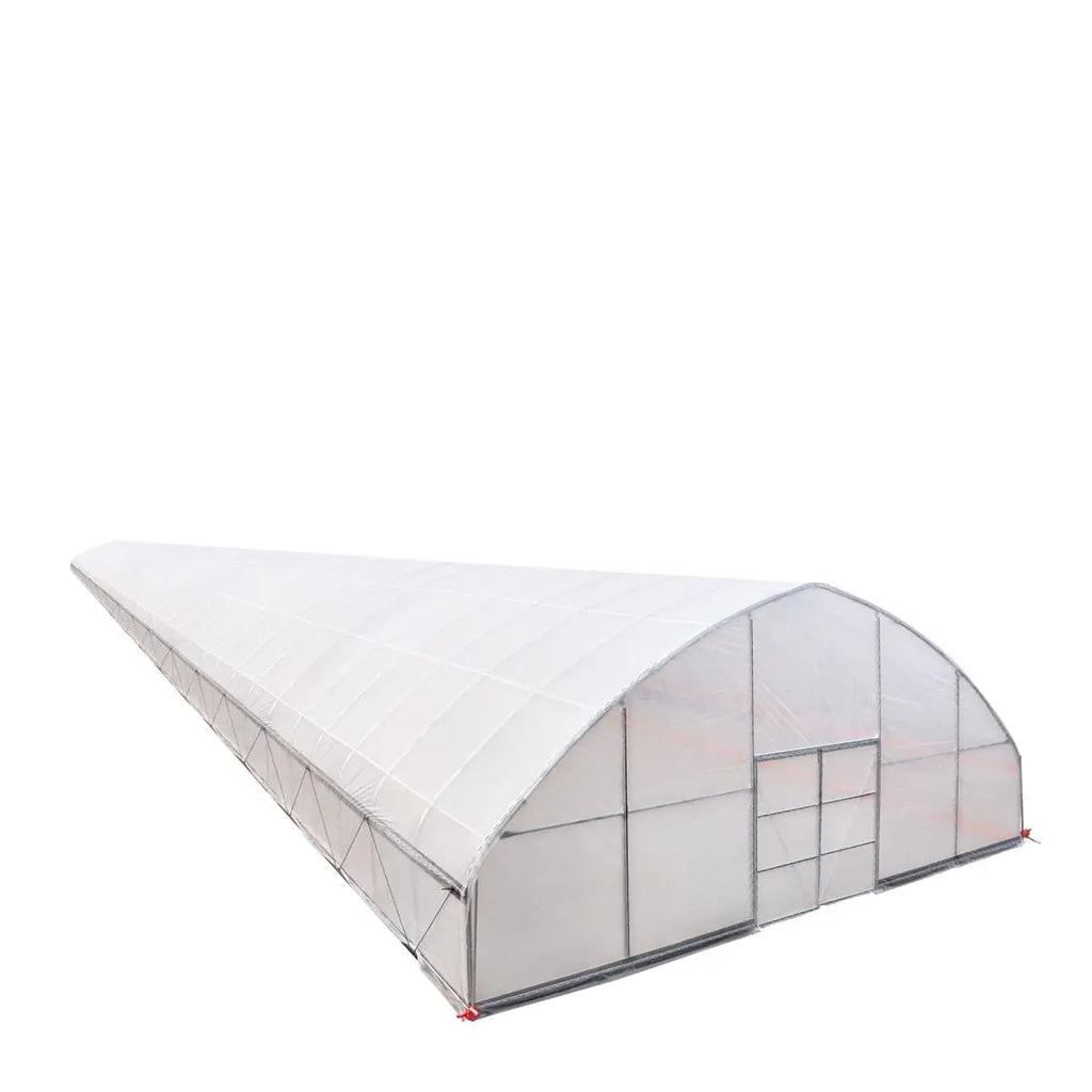 30' x 150' Commercial Tunnel Greenhouse with 6 Mil Clear Poly Covers and Roll-Up Sides TMG-GH30150-V2 (Previously GH30150)