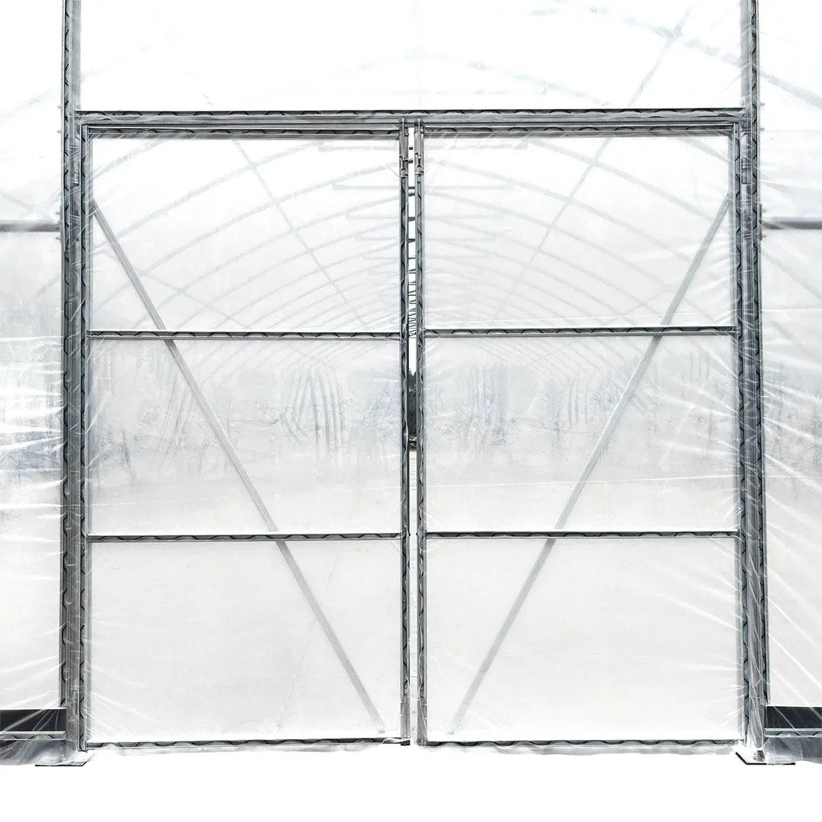30' x 30' Commercial Tunnel Greenhouse with 6 Mil Clear Poly Covers and Roll-Up Sides TMG-GH3030-V2 (Previously GH3030)