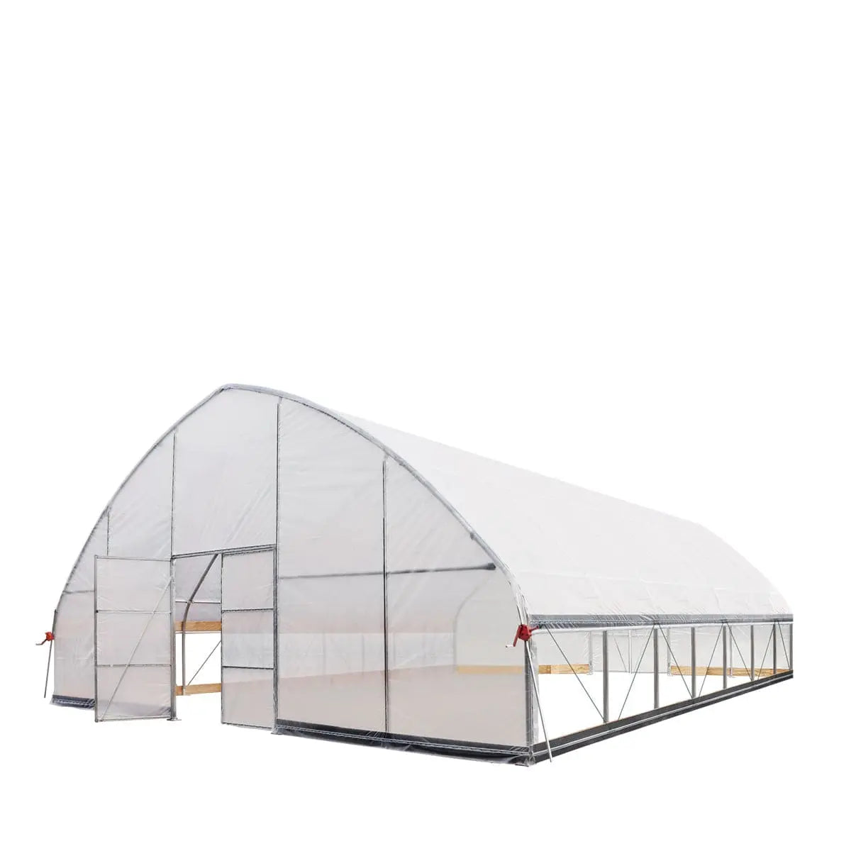 30' x 30' Commercial Tunnel Greenhouse with 6 Mil Clear Poly Covers and Roll-Up Sides TMG-GH3030-V2 (Previously GH3030)