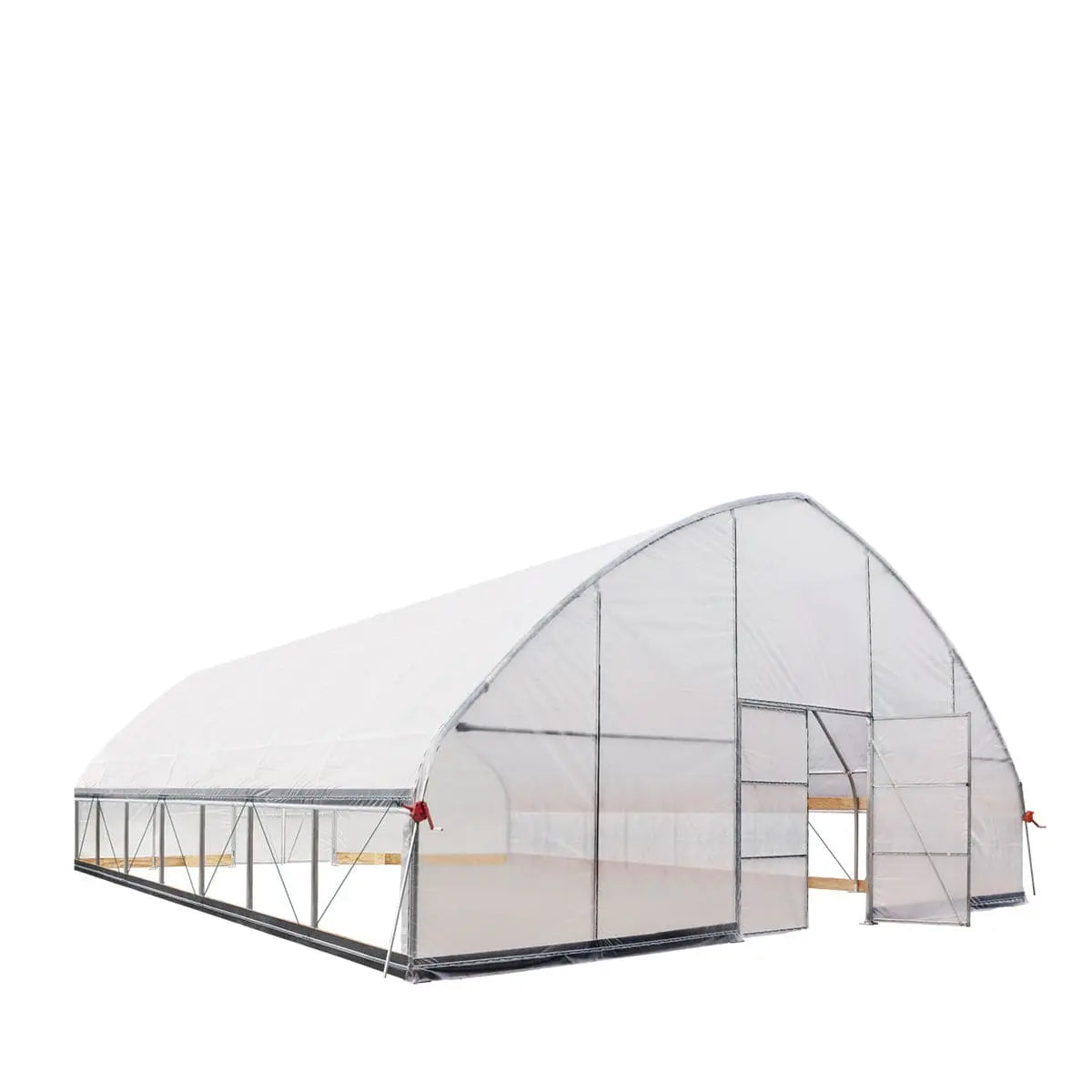 30' x 30' Commercial Tunnel Greenhouse with 6 Mil Clear Poly Covers and Roll-Up Sides TMG-GH3030-V2 (Previously GH3030)