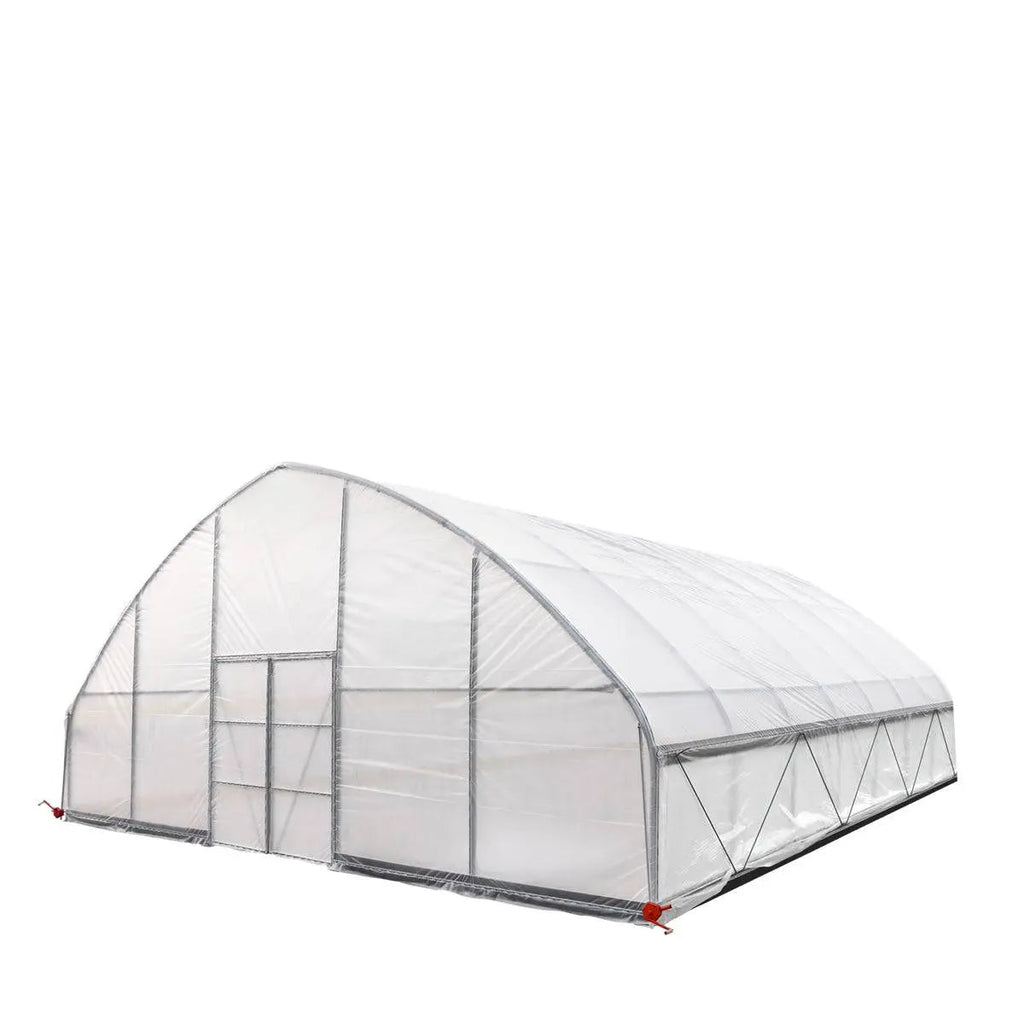 30' x 30' Commercial Tunnel Greenhouse with 6 Mil Clear Poly Covers and Roll-Up Sides TMG-GH3030-V2 (Previously GH3030)