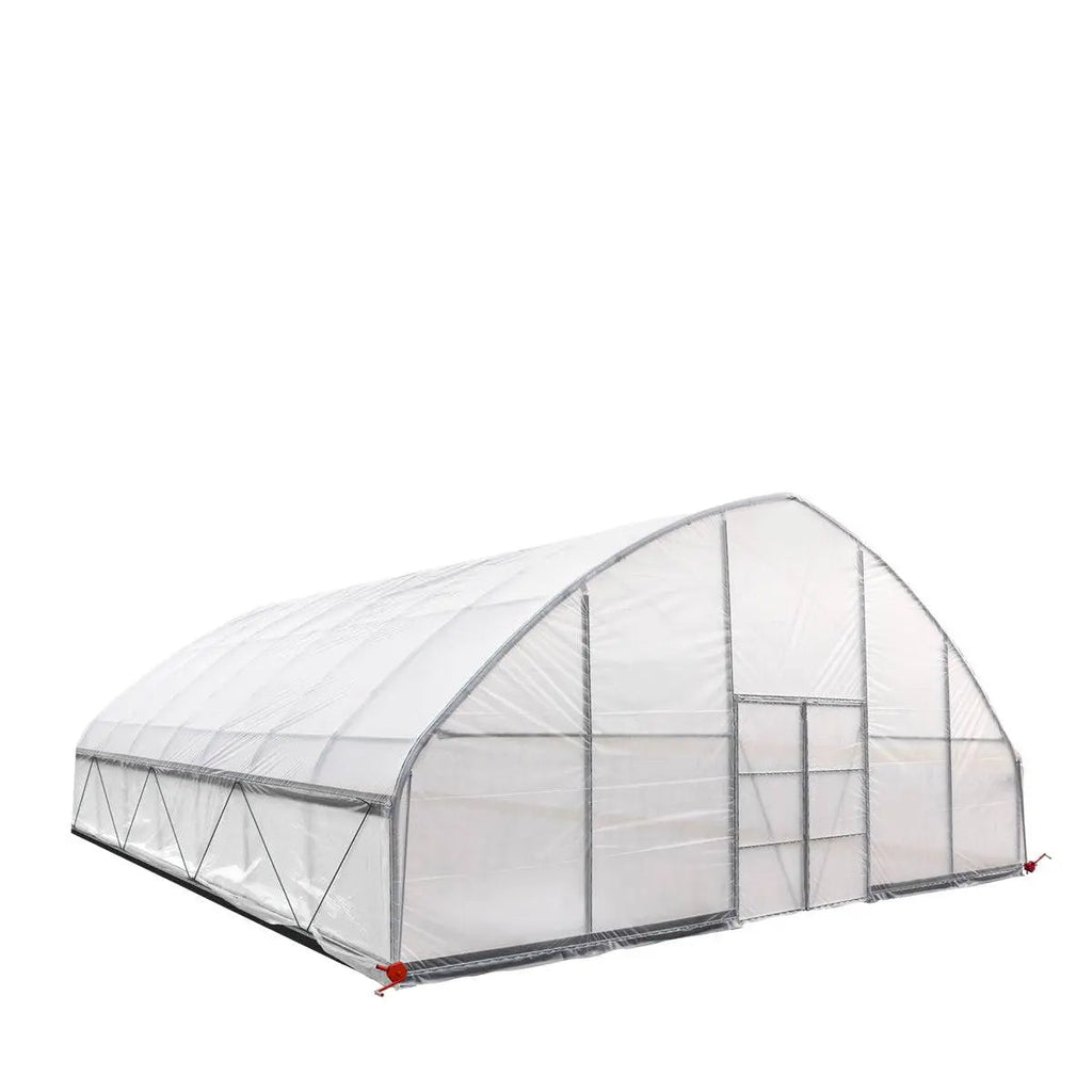 30' x 30' Commercial Tunnel Greenhouse with 6 Mil Clear Poly Covers and Roll-Up Sides TMG-GH3030-V2 (Previously GH3030)